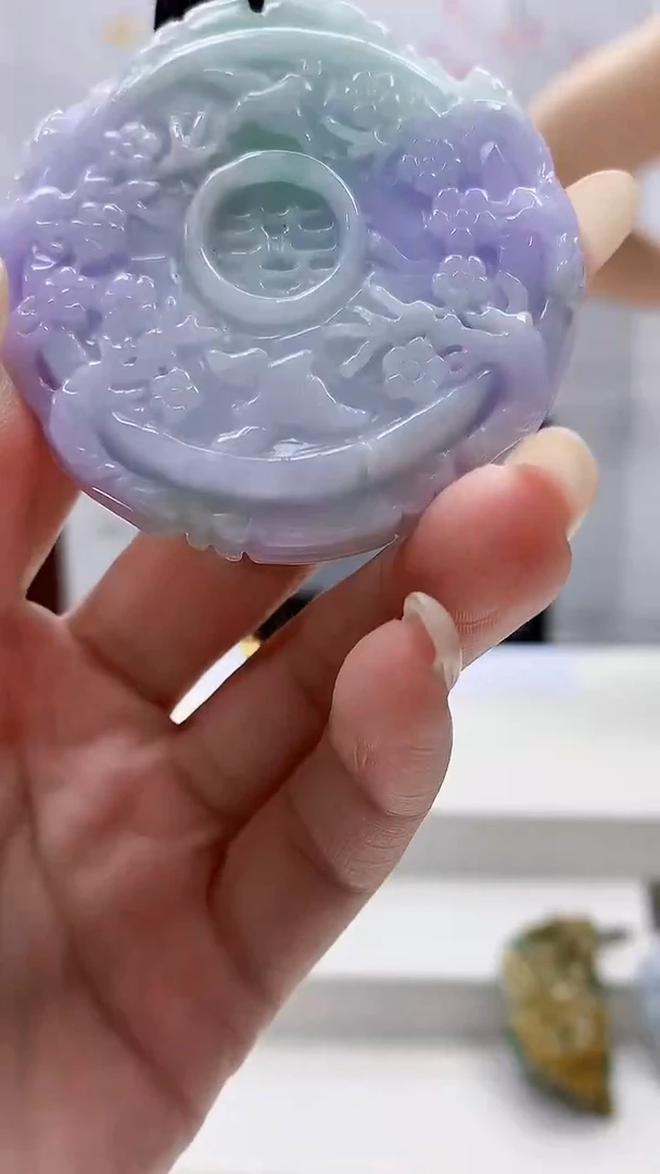 未镶嵌定制翡翠4957lr-毛货挂件153