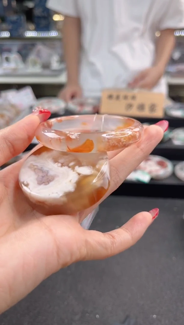 未镶嵌手镯石英质玉54圈口 （赠品镯心）311065