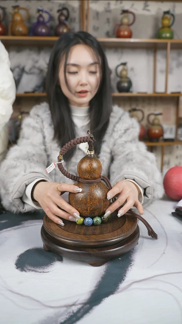 【闪购商品】329精品大漆酒葫芦赠送漏斗底座网兜