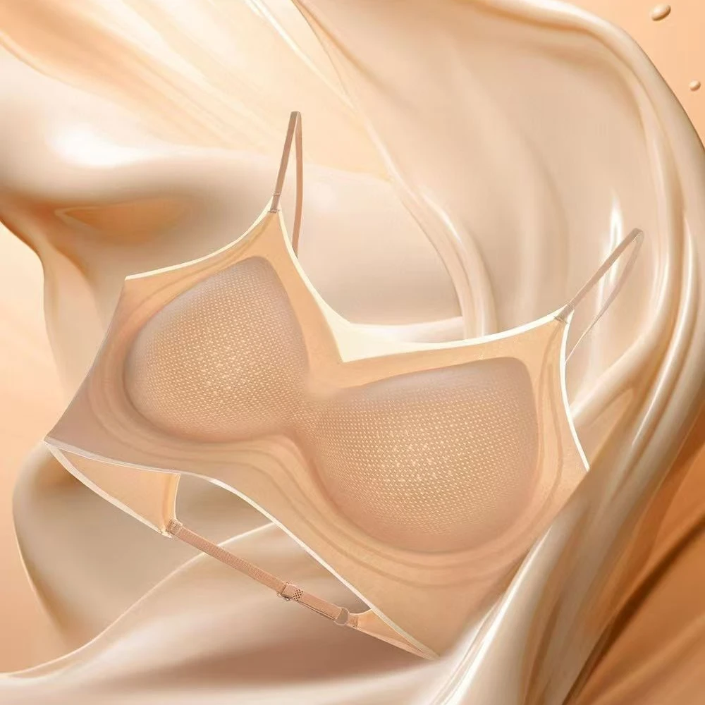 田园闺蜜~粉底液内衣后背交叉细带背心108