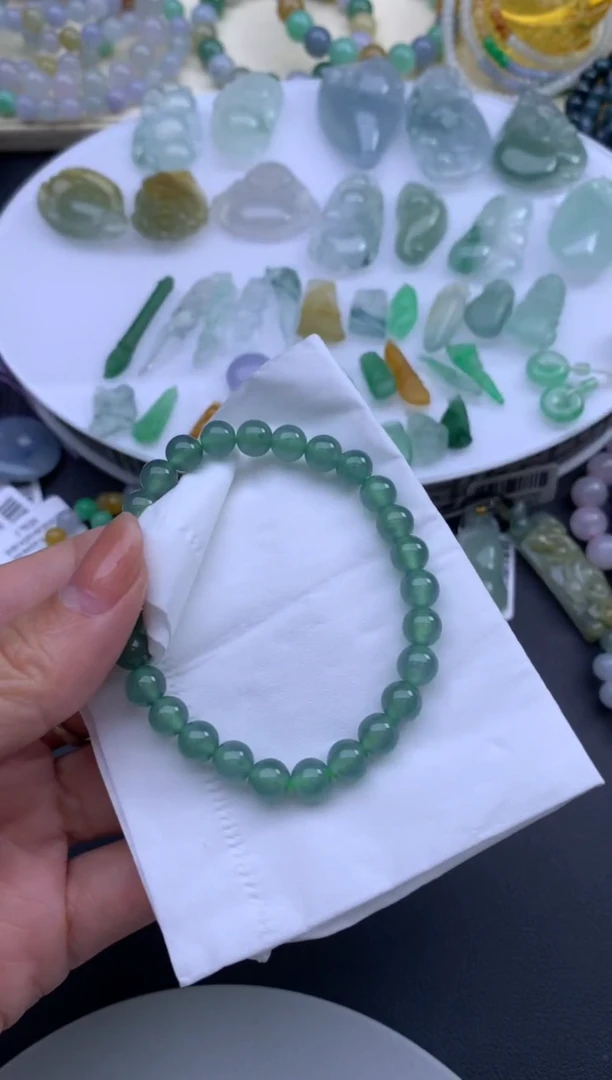 未镶嵌手串翡翠翡翠
