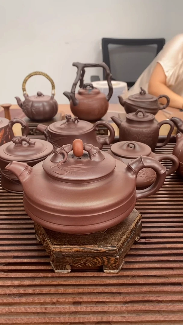 茶壶紫砂微瑕福利不退不换300毫升转珠紫泥