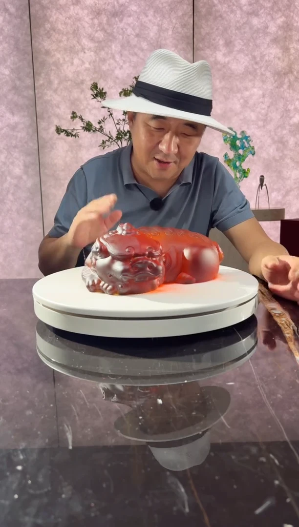 摆件璨石美学蜜蜡卧福貔貅