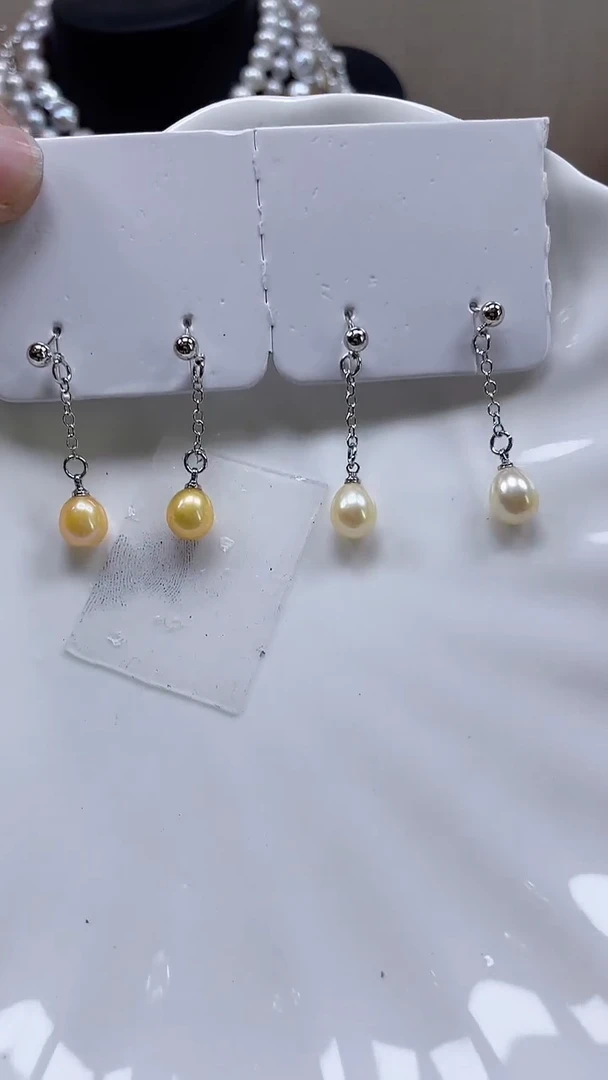未镶嵌耳饰淡水珍珠【纯恬饰品】（多样性发货发一）