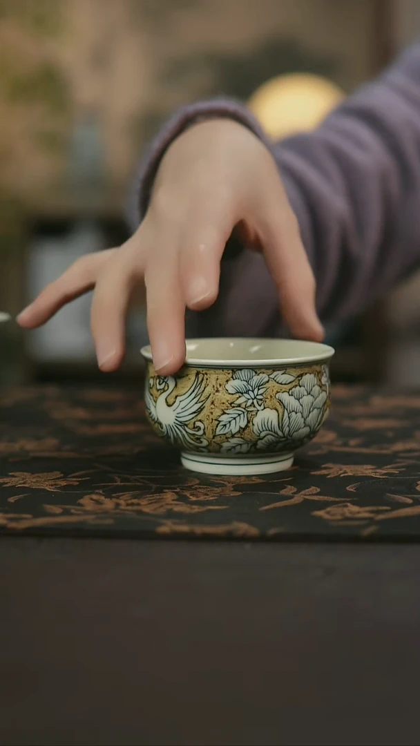 景德镇陶瓷杯碗柴烧多人