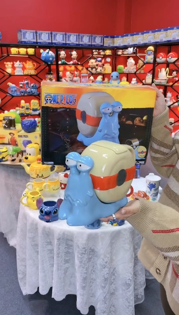 【闪购商品】.@@海贼王电话虫水壶（原盒）