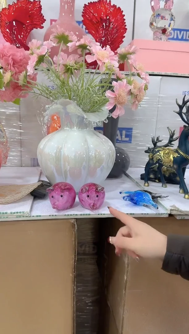 【闪购商品】无铅玻璃迪喜花器-g-早61 猪