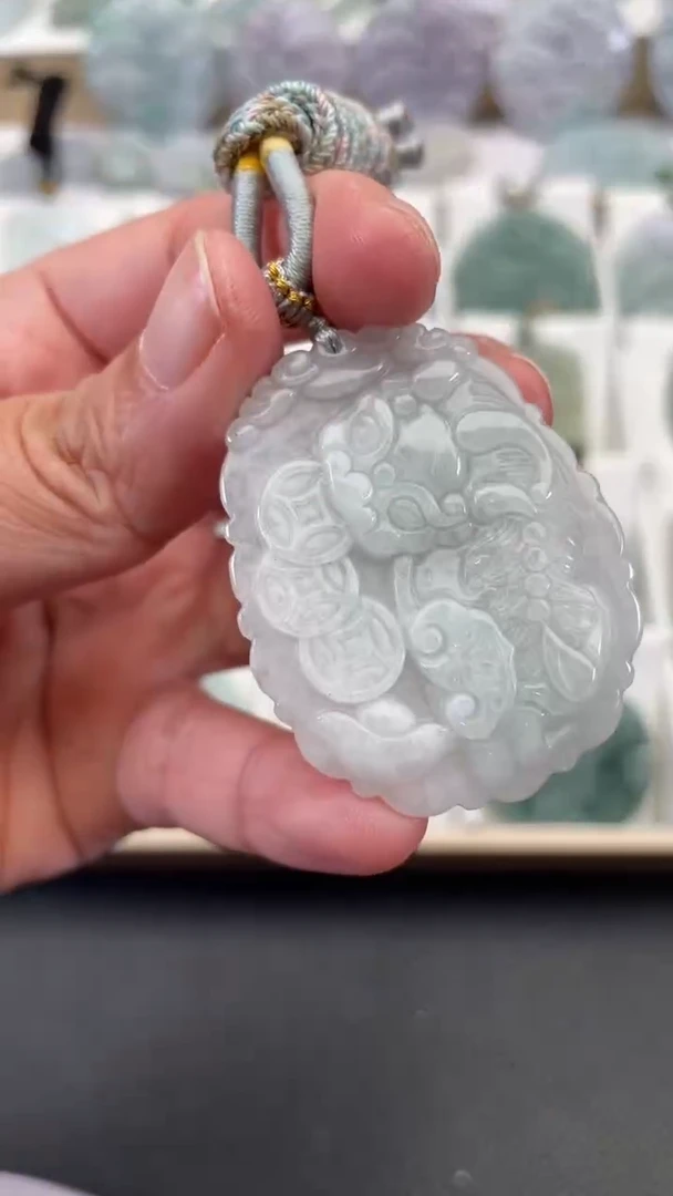 颈饰未镶嵌翡翠天然缅甸翡翠A货421