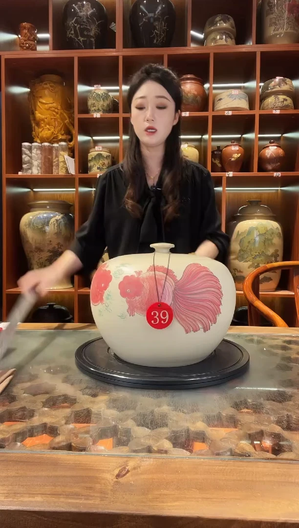 罐云南建水紫陶白泥缸@39