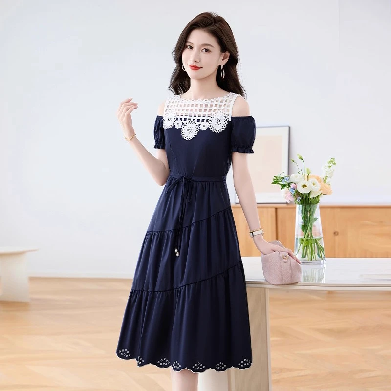 【连衣裙】优雅气质时尚高端大气显瘦连衣裙-26620-q