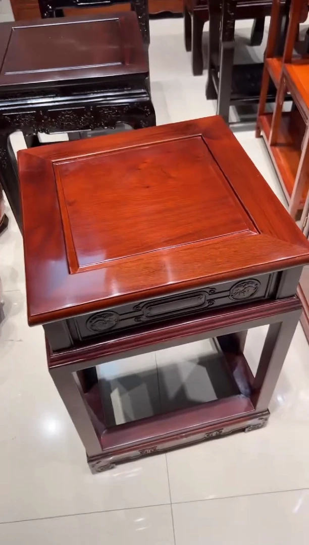 花梨木类书架福利款角几