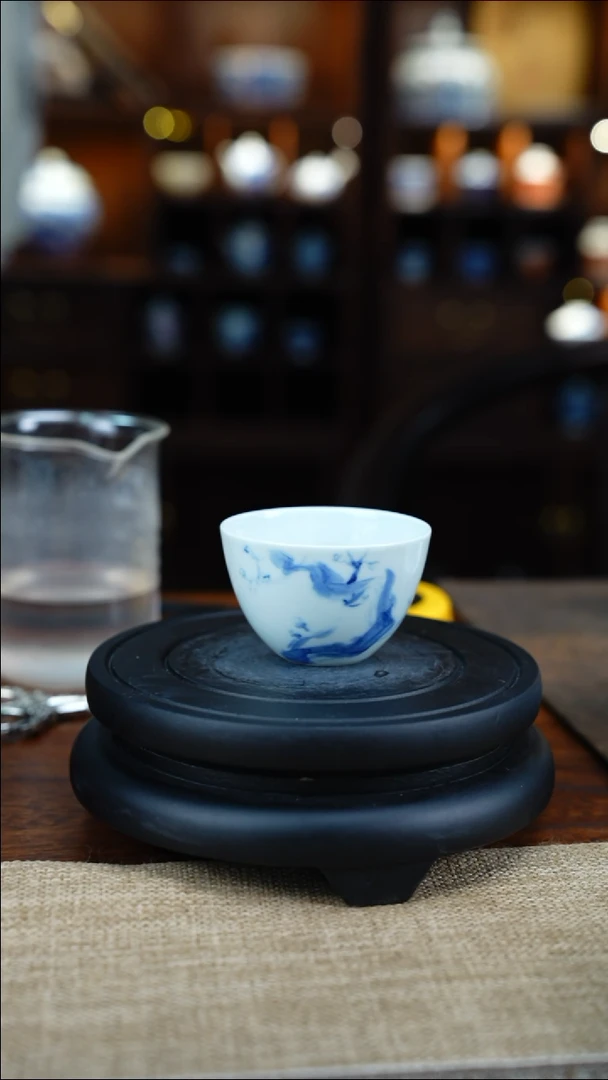 鑫德运堂手绘茶具单杯