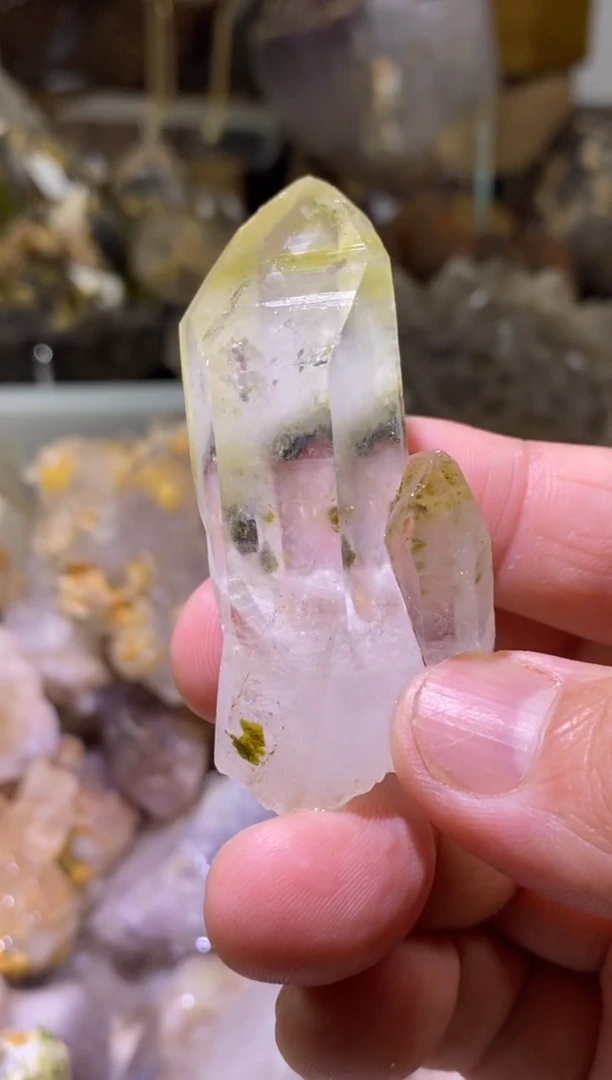 未镶嵌珠宝半成品水晶116号 花园水晶绿帘绿碧溪