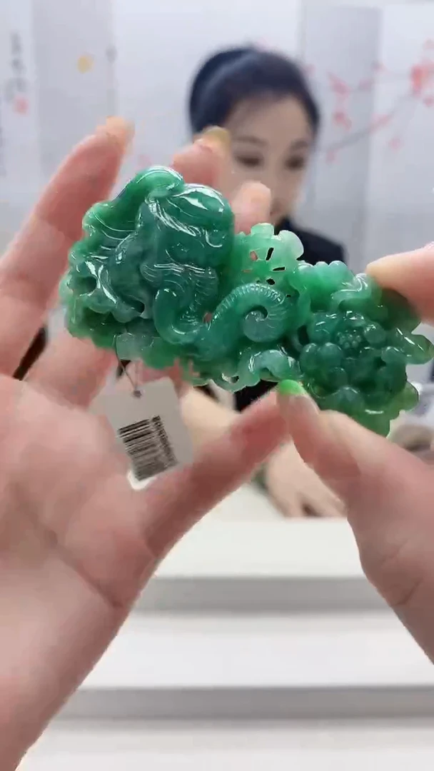 未镶嵌定制翡翠5160ry-毛货挂件90