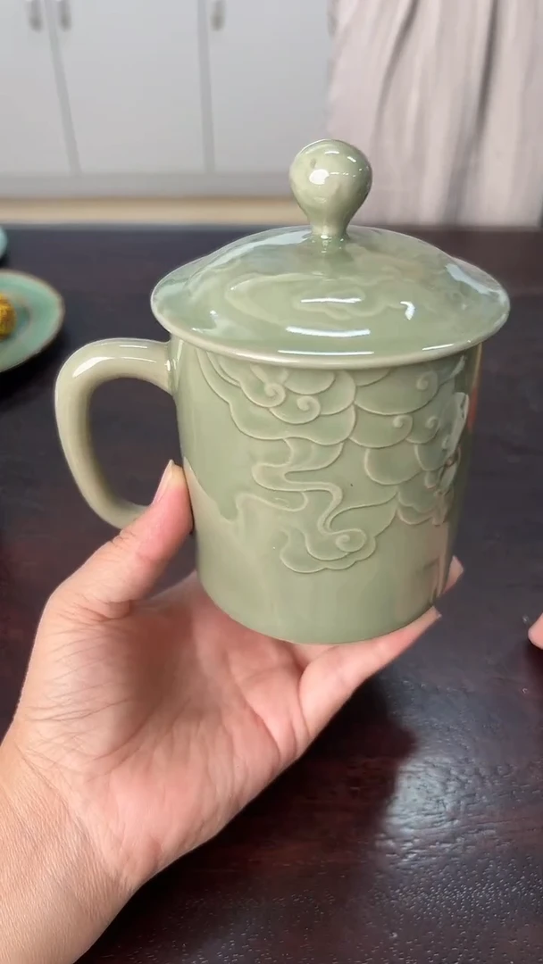龙泉云间青瓷小米茶器