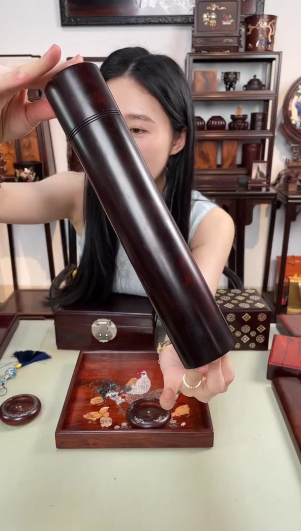 紫檀木类成套家具线香桶