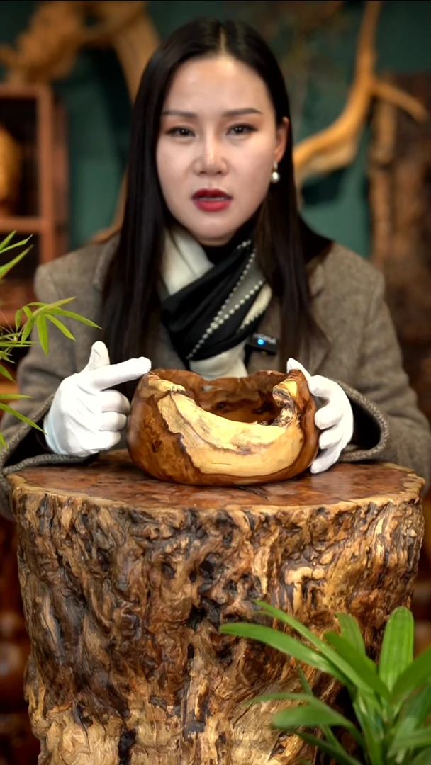 木雷击枣木聚宝盆