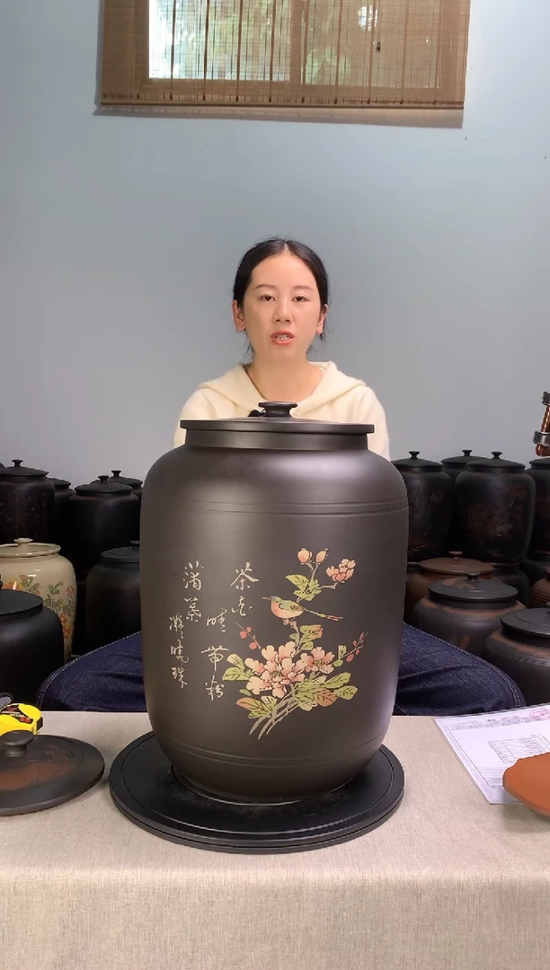 建水紫陶茶缸微瑕疵