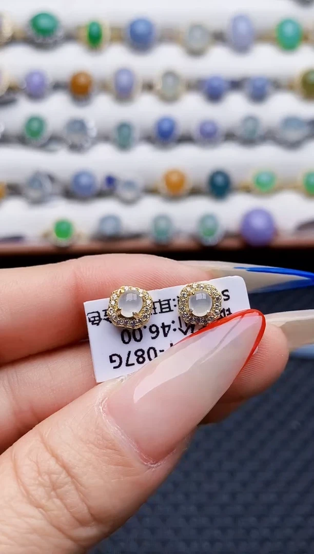银S925镶嵌戒指翡翠4262