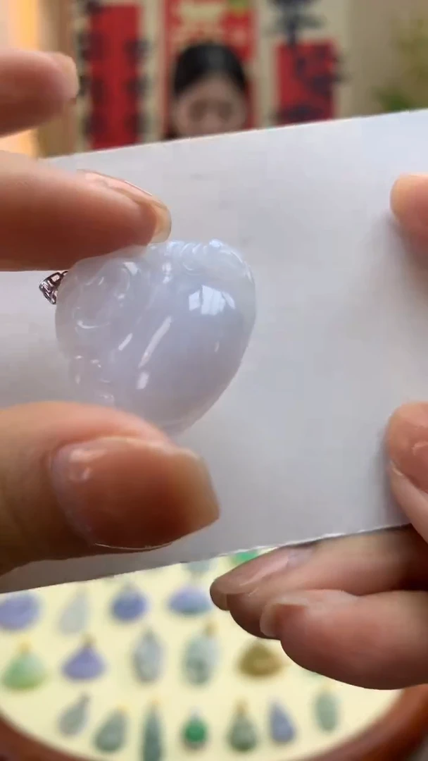 【闪购商品】翡翠颈饰18K金镶嵌佛公