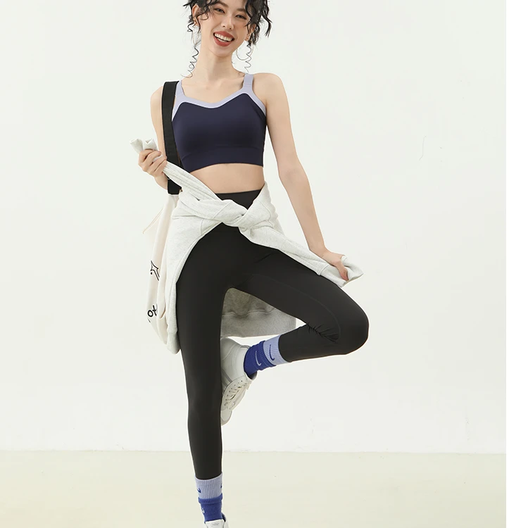 露家高腰运动紧身健身提臀瑜伽速干健身显瘦训练妖精裤