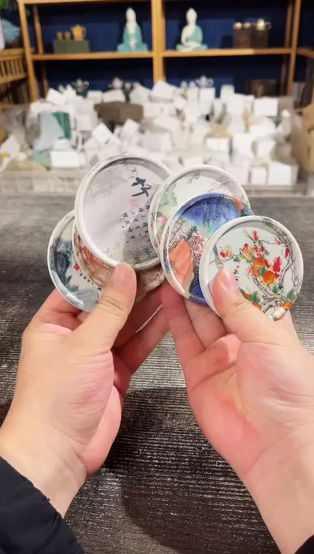 【闪购商品】其他活性炭吸水杯垫六片装（花面随机）