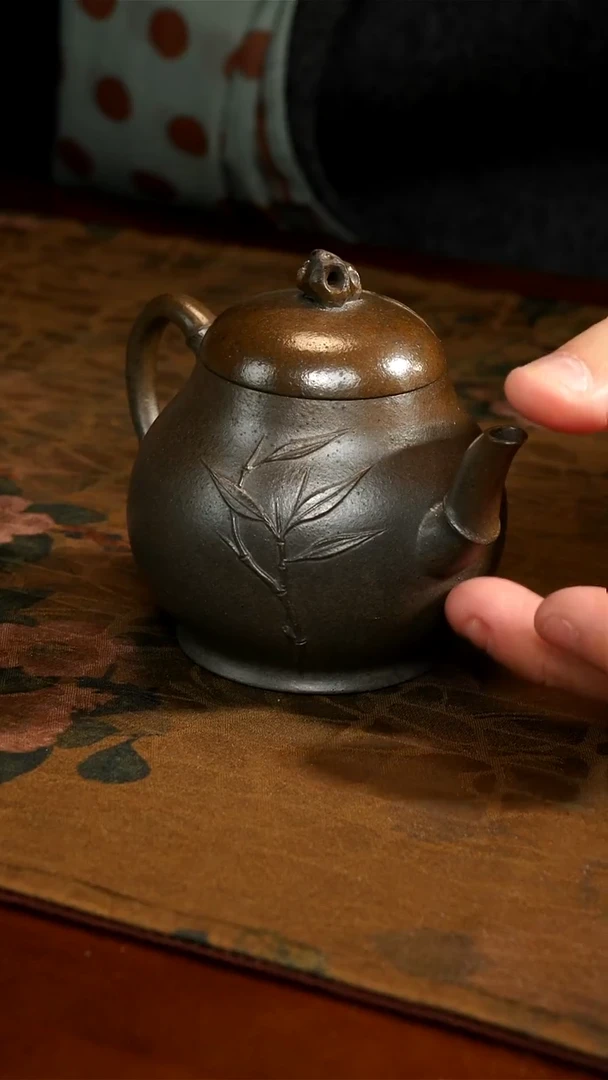 茶壶紫砂柴烧太湖石滴子壶