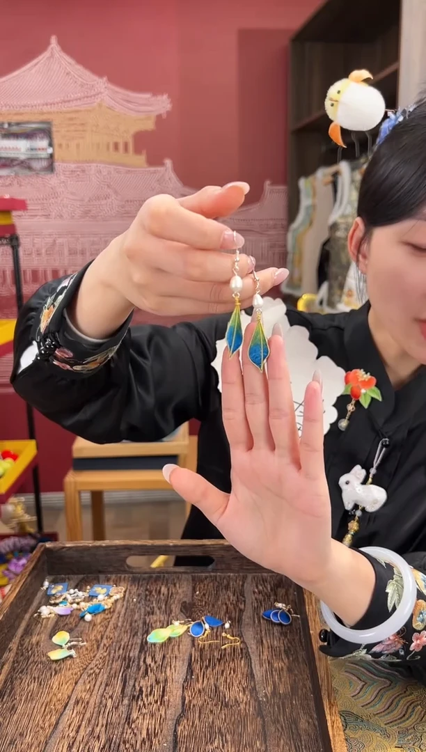 【闪购商品】刺绣苏绣世家非遗手工（耳环）