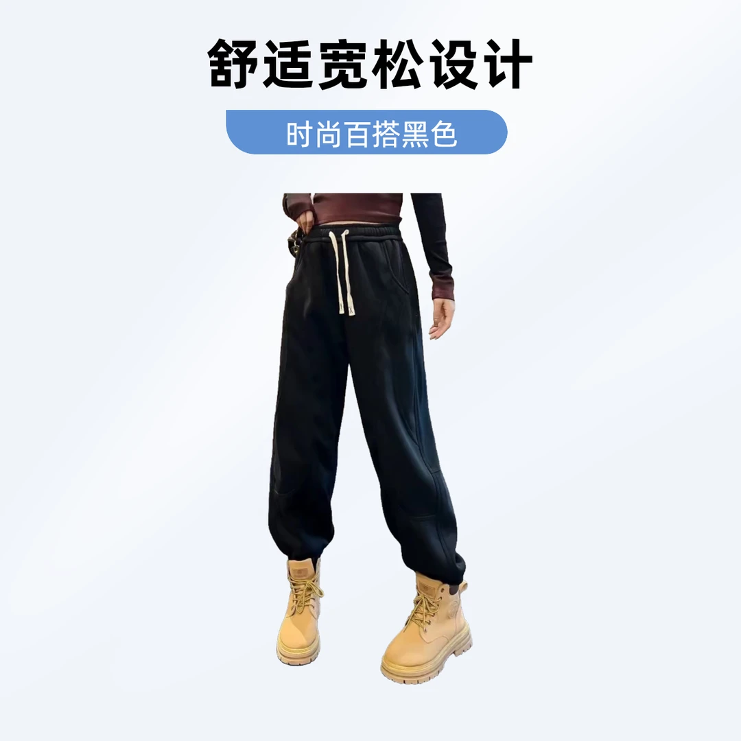 直筒裤薄款潮休闲裤秋季时尚百搭宽松卫裤秋款韩版加绒冬季