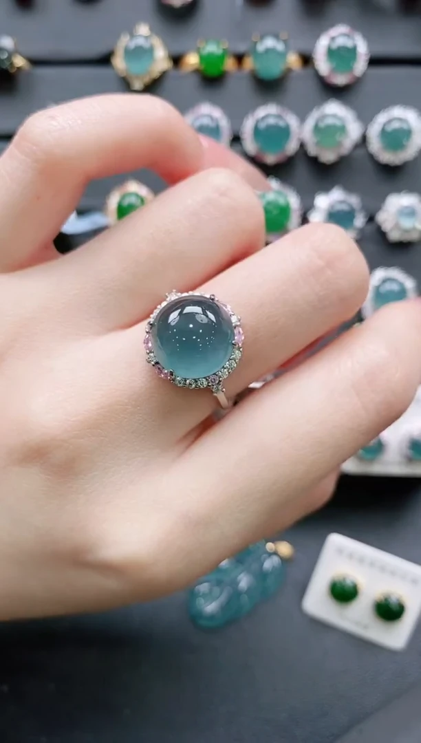 【闪购商品】翡翠戒指银S925镶嵌11111111