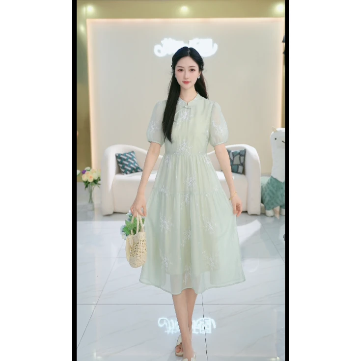 苏醒的乐园夏季新款A201时尚气质连衣裙仙女连衣裙SXL23376