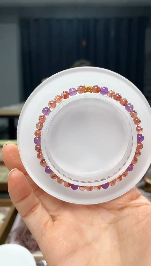 未镶嵌手串水晶超七 多样性发一