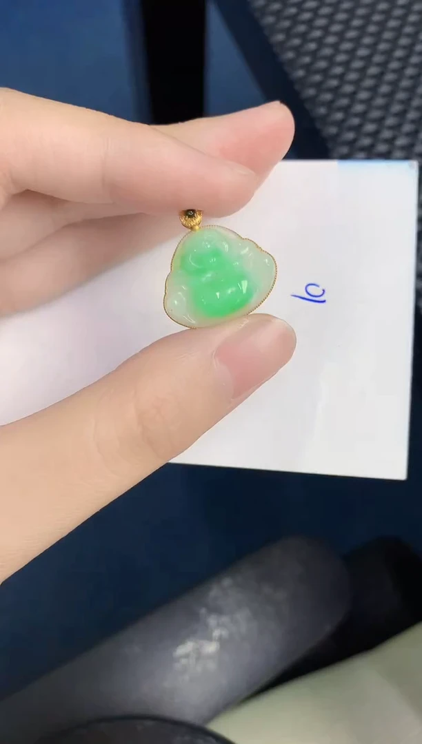 【闪购商品】翡翠颈饰18K金镶嵌0000000000