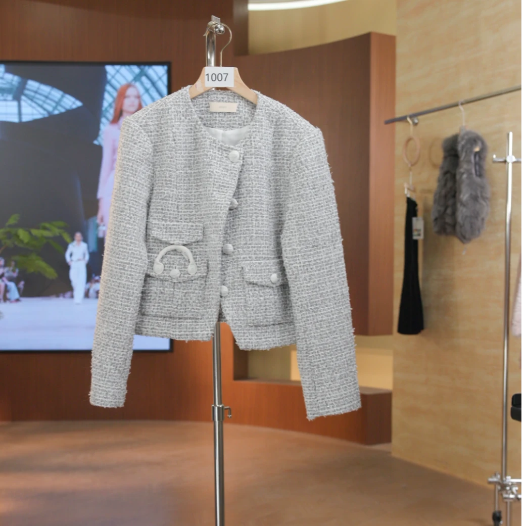 1007灰 冬常规款百搭气质秋季毛针织女装