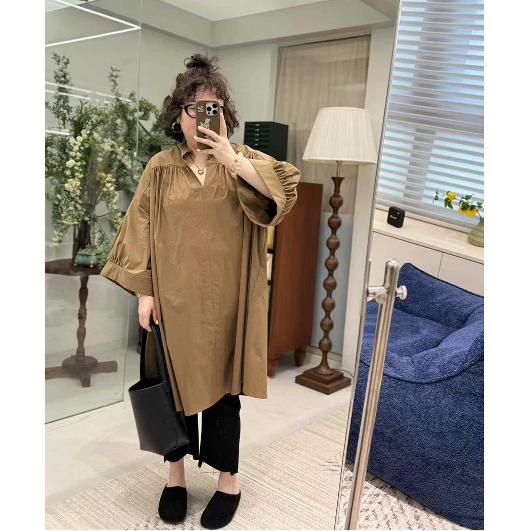 MEET   春季定制版超大宽松衬衣裙