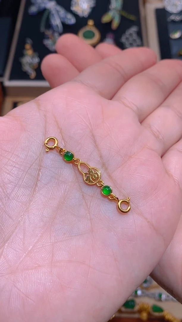 【闪购商品】翡翠项链银S925镶嵌连接链