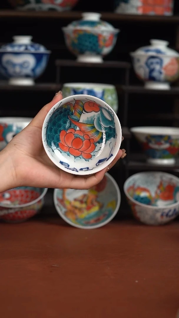 老师作品神仙鱼矮卢氏杯（微瑕福利）