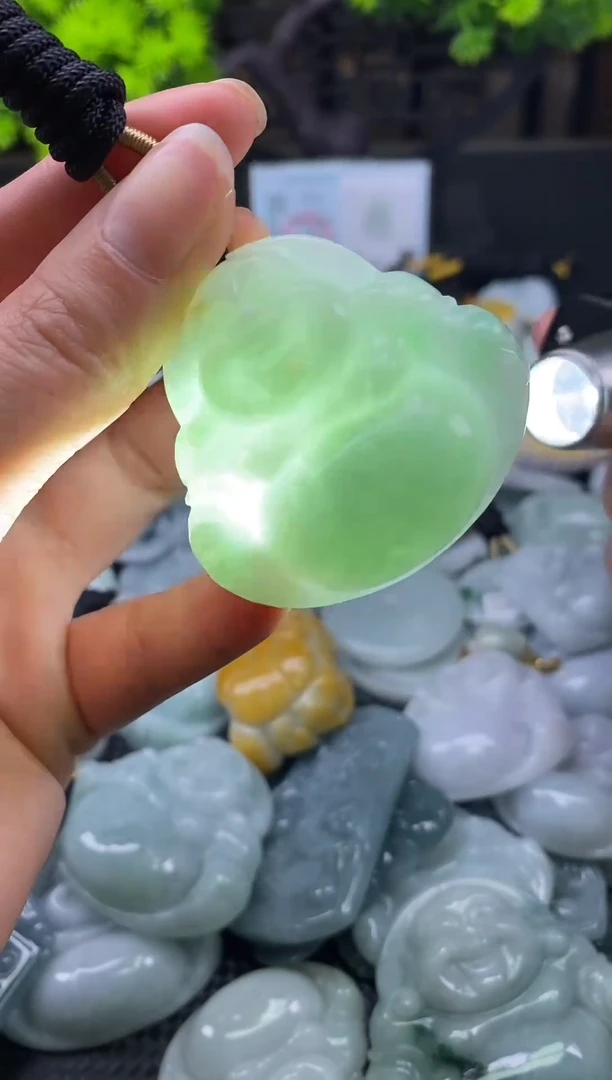 颈饰未镶嵌翡翠天然缅甸翡翠963