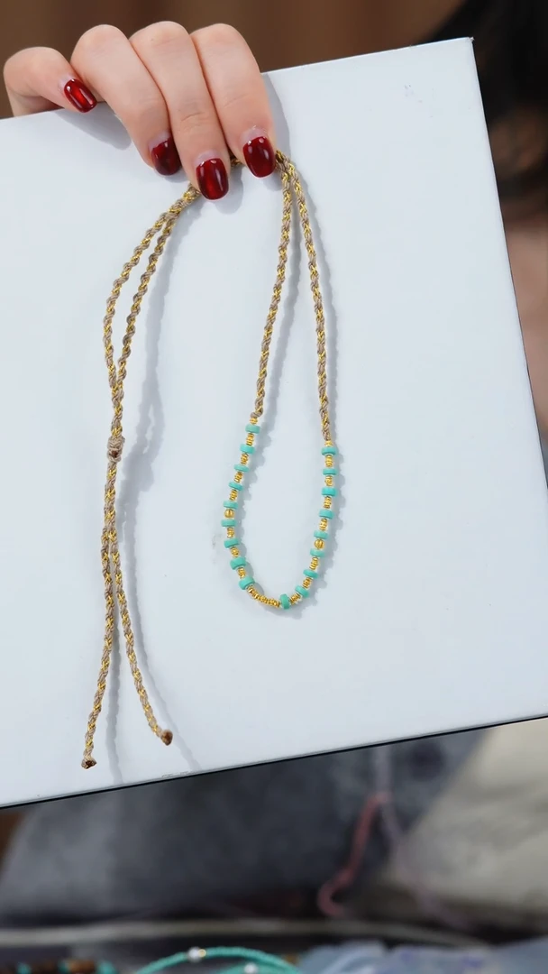 【闪购商品】绿松石项链18K金镶嵌1