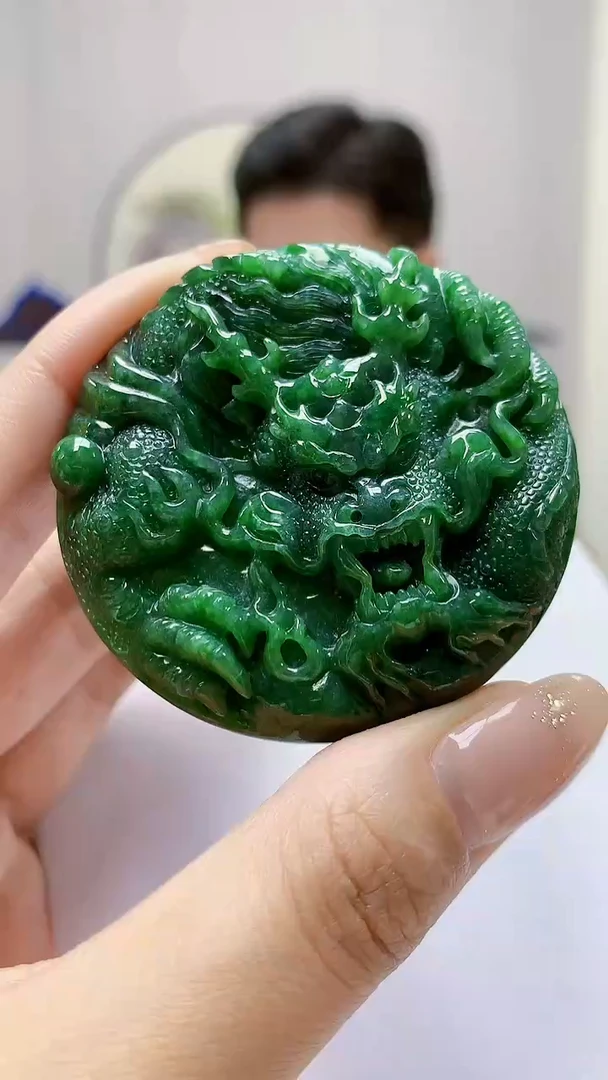 未镶嵌定制翡翠4917MM-毛货挂件11