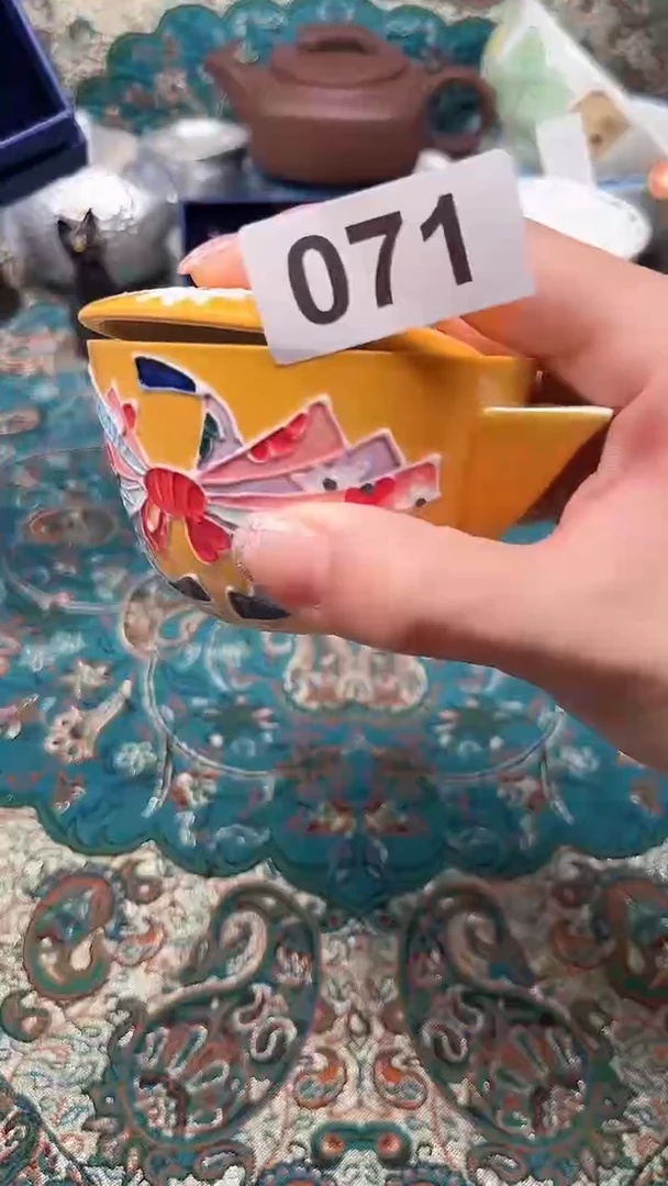 瓷片瓷片柴窑烧制半手工多人