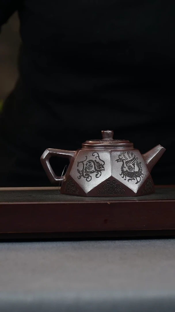 【闪购商品】紫砂茶壶紫龙血 钻石壶 四大神兽