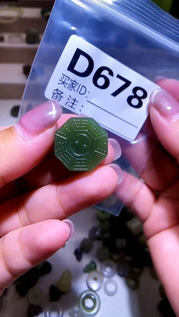 颈饰银S925镶嵌和田玉1