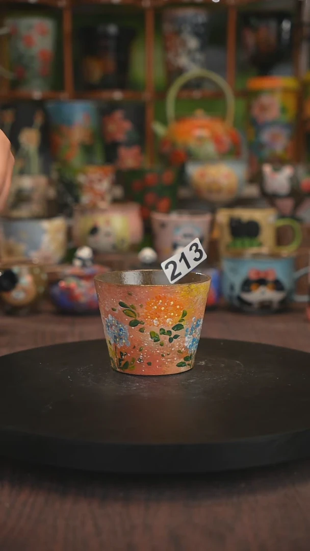 紫砂油画手绘釉下彩213