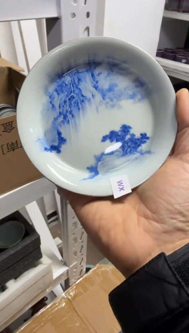 2-1豇豆红高足山水壶承（元煦 不完美）