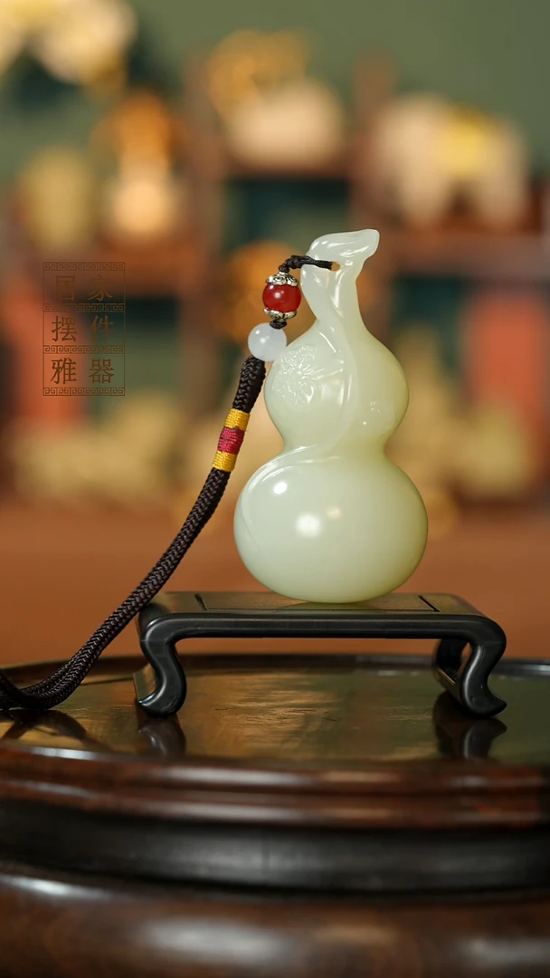 玉《大叶葫芦》摆件