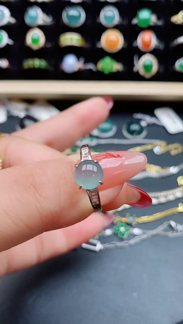 【闪购商品】翡翠戒指银S925镶嵌1212