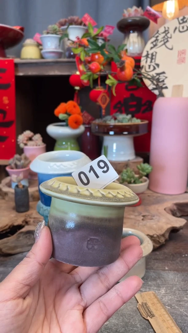 【闪购商品】摆件019微瑕知木小芳花盆