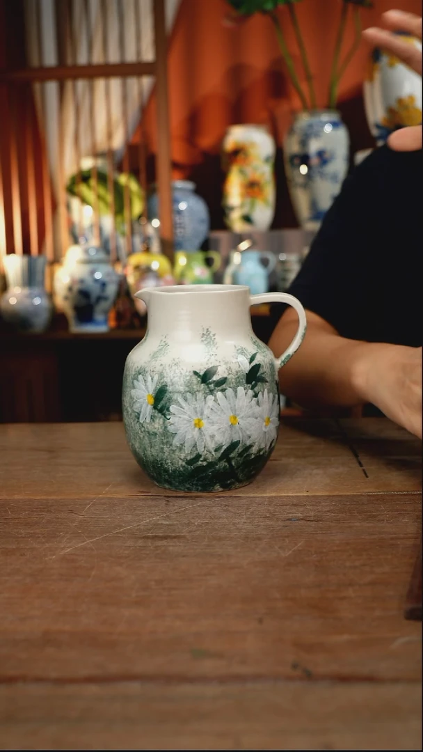 瓷片【简家甄选】景德镇设计师釉下手绘陶瓷餐具