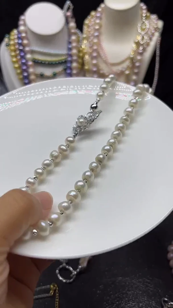颈饰未镶嵌淡水珍珠多人